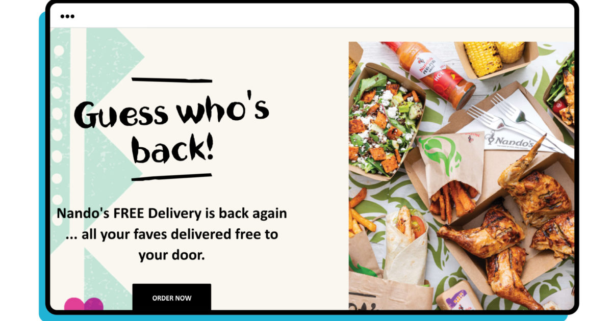 Nando's Website Example Nandos Case Study | Optimising